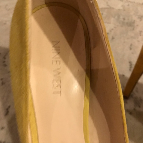 Nine West Yellow Suede Tatiana Heel - Picture 7 of 9
